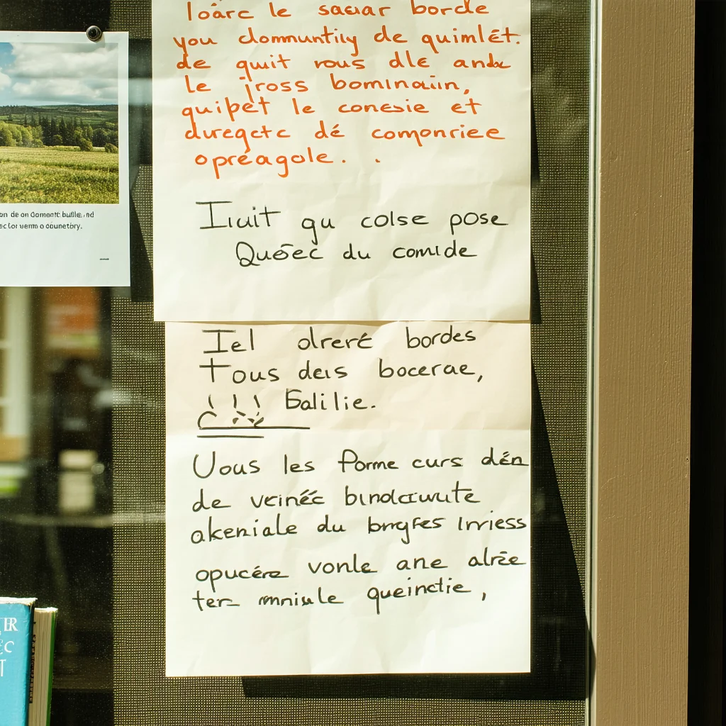 Derby Line Visitor Adds Third Note to Richford's Community Board