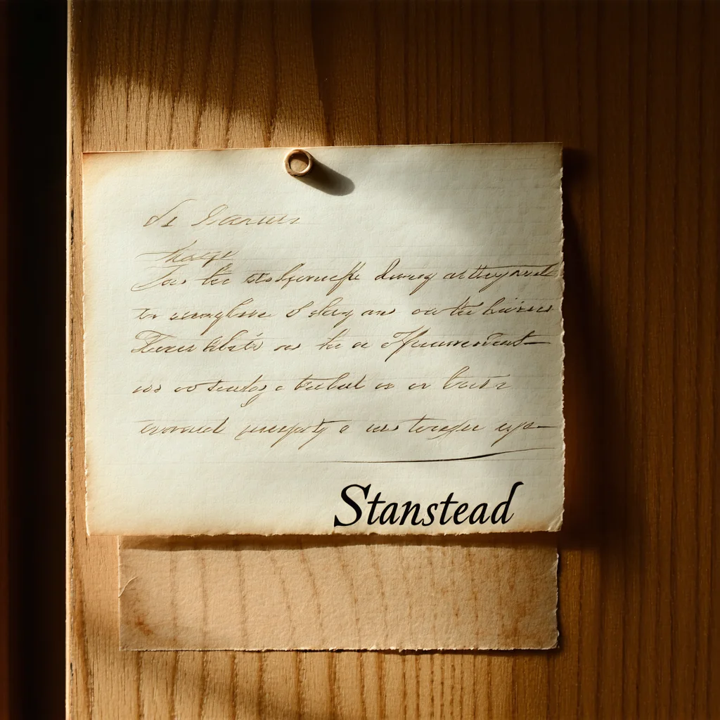 A Welsh Card Appears on the Richford Library Board