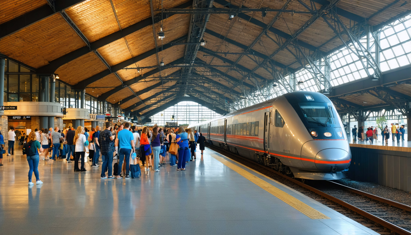 Burlington's New Eastern Seaboard Rail Hub Opens to Record First-Day Crowds