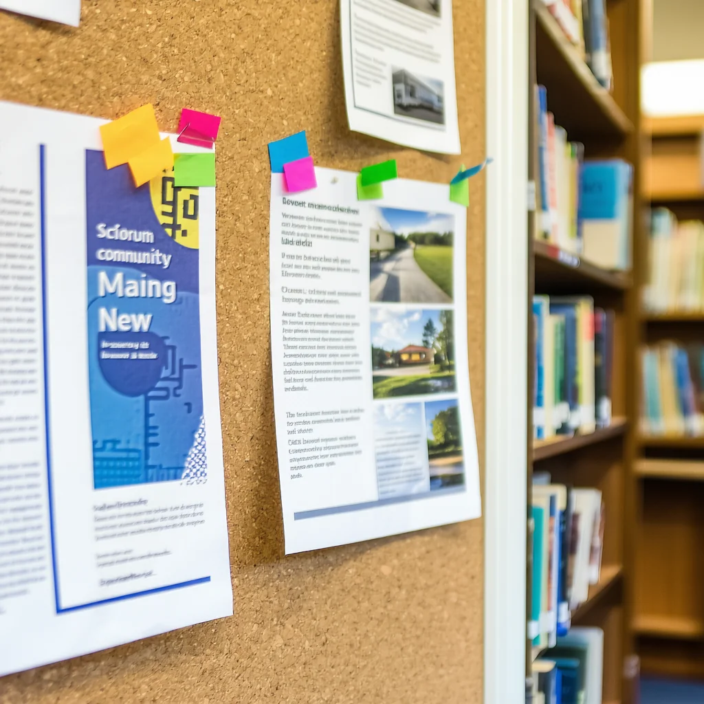 Richford Library Board Confirms Budget for Permanent Corkboard Installation