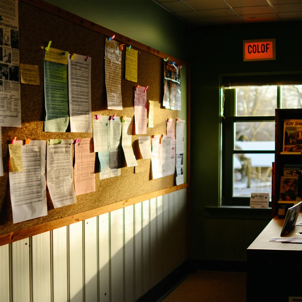 Richford Library's Community Board Quietly Claims a Third Wall