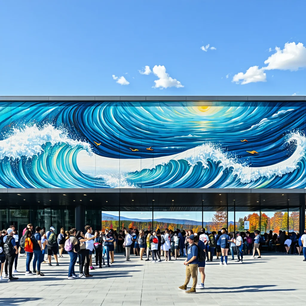 'Les Marées / The Tides' Unveiled at Burlington Transit Hub, Drawing Crowds From Across Vermont