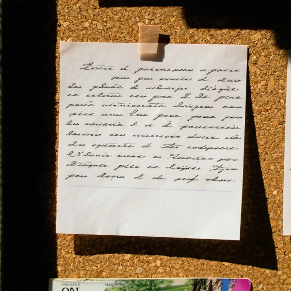 A Stanstead Visitor Leaves a Handwritten Note at Richford Public Library
